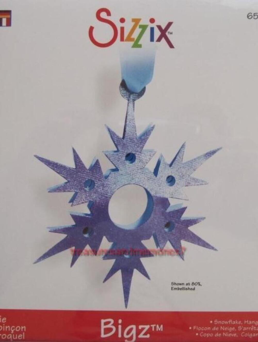 NEW Sizzix Bigz SNOWFLAKE  #2 HANGING 3-D 655154 CHRISTMAS